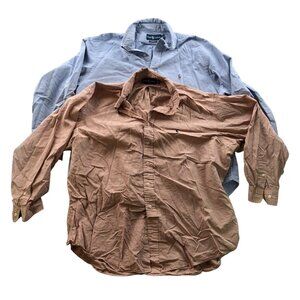 Ralph Lauren Mens Dress Shirt Size 2XL 18 Neck Lot Of Classic Long Sleeve Casual